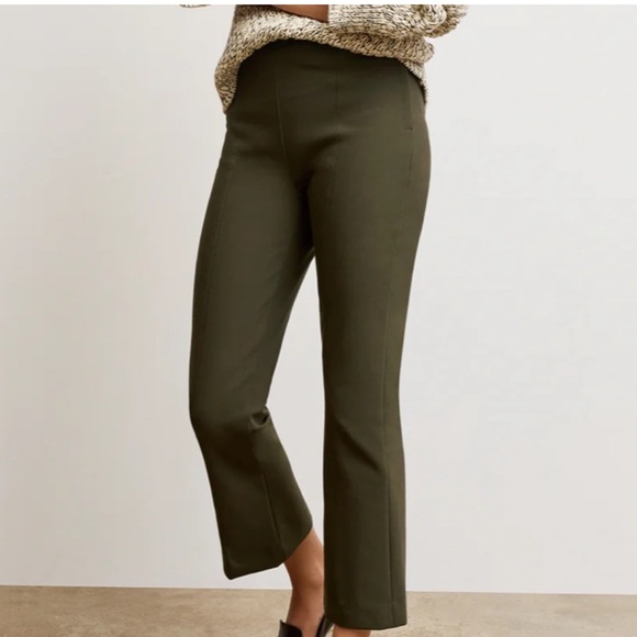 M.M Lafleur The Foster Cigarette Pant - PowerStretch in Dark Olive Size 16 - Picture 1 of 5